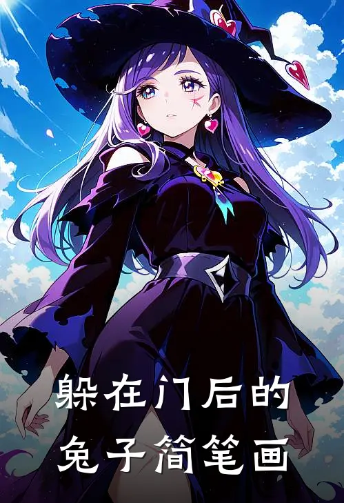 躲在门后的兔子简笔画