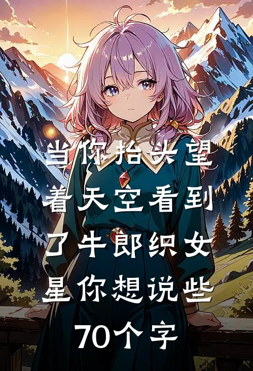 当你抬头望着天空看到了牛郎织女星你想说些70个字